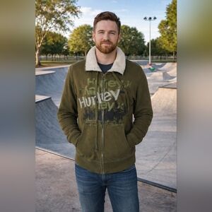 Hurley Fleece Sweater Jacket